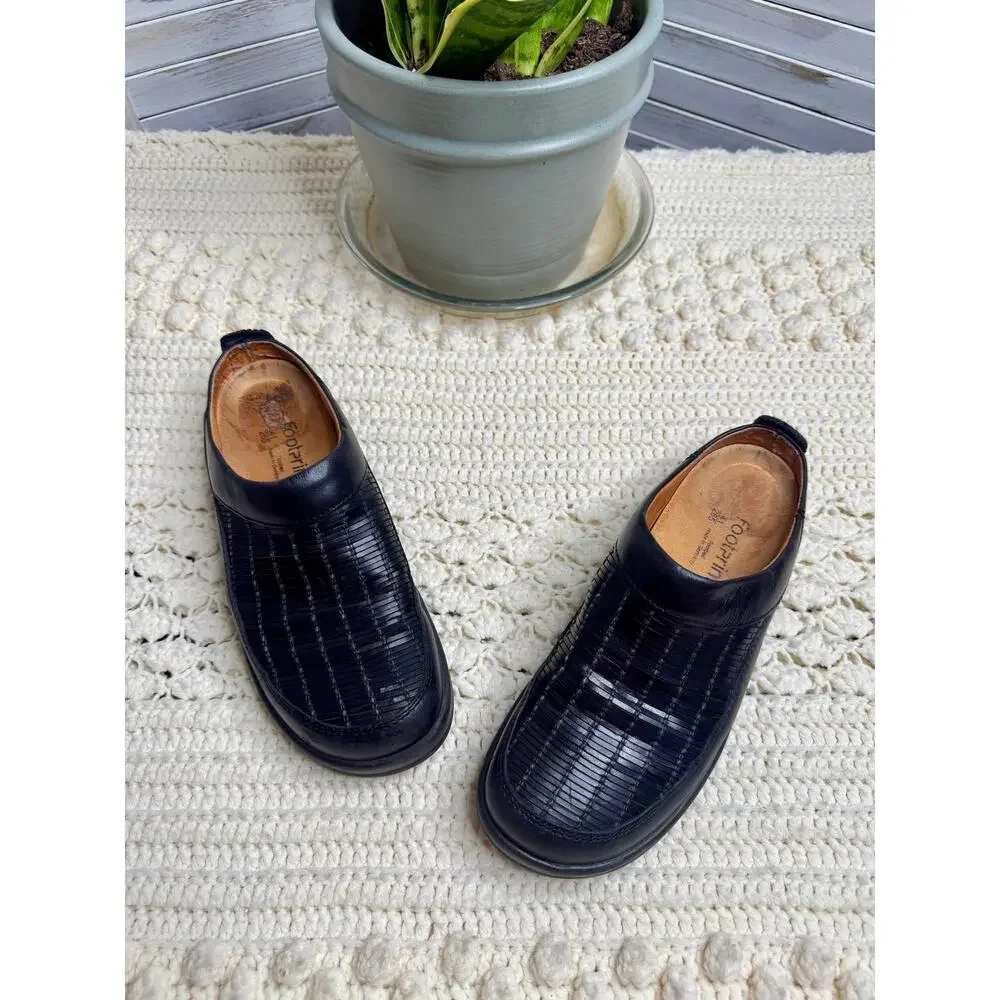 BIRKENSTOCK FOOTPRINTS Women's 41 US 10 Ashby Clogs Comfort Shoes Black Leather